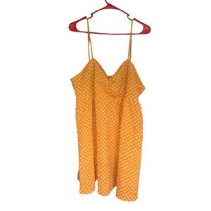 Orange Floral Summer Dress